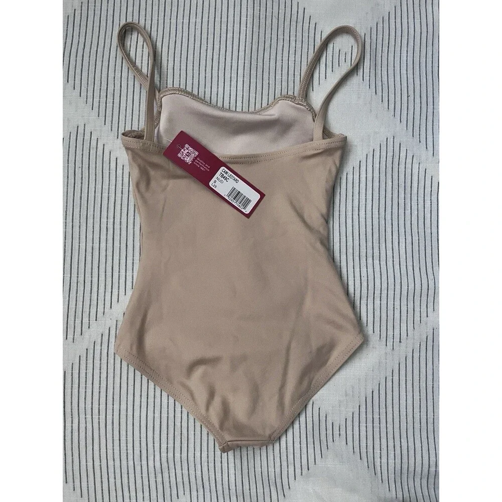 New Capezio Girls Camisole Leotard Size Small Color Nude L25
